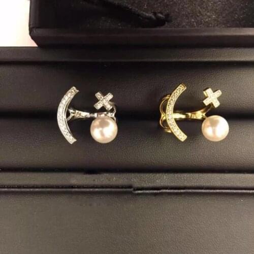 Face Pearl Opening Ring High Quality Ins Popular Fashion Women Zircon Pearl Ring Drop Shopping