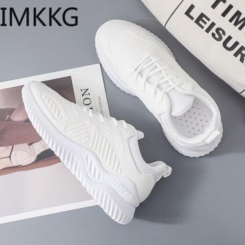 Women Casual Shoes Fashion Breathable Walking Mesh Flat Shoes Woman White Sneakers Women 2019 Tenis Feminino Gym Shoes Sport
