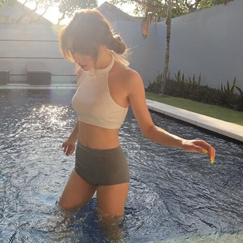 Plus Size Bathing Suits Swimsuit With Skirt Two Piece Bikinis For Women 2018 Summer Beach Swimwear Womens Undertakes Korea