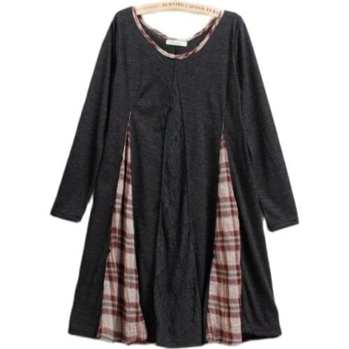 Patchwork spain euro cropped maxi vestido autumn winter dress vintage tunique femme hippie boho lolita Japanese embroidered lace