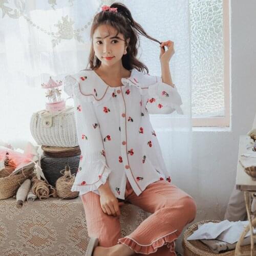 2021 Spring Autumn Pregnant Womens Pajamas Set For Pregnancy + Postpartum Confinement Clothes For Breastfeeding Nursing