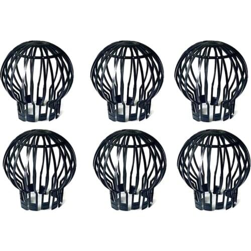 Practical 6PCS Gutter Guard Downspouts Filter Strainer Preventing Leaf Debris Branches Roof Moss From Clogging the Pipes
