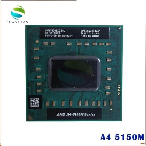AMD A-series A4 5100M Series A4-5150M A4 5150M AM5150DEC23HL PGA laptop notebook CPU processor Socket FS1