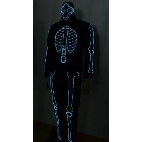 Free shipping EL Wire light suit / EL wire costume