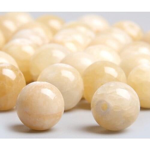 Natural yellow jades stone beads for Jewelry Making Round Loose Strand Cloud jades Beads Charm Diy Bracelet Necklace wholesale