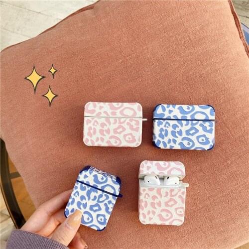 Luxury Leopard leather Case For Apple Airpods pro/2/1 Cover Retro Headphone Case Box Earphone Fashion Charging Funda