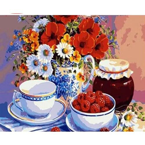 CraftArtGo Painting By Numbers Creative painting On Canvas HandPainted Gift Picture By Number Waterfall Kits Home Decoration