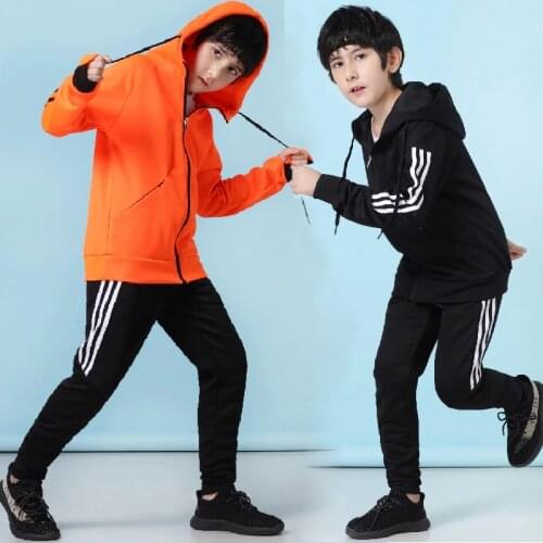 Winter Kids Soccer Jerseys Sets Boys and girls Running Hoodie Jackets Long Sleeve Sport Suit children Soccer Jersey Tracksuit