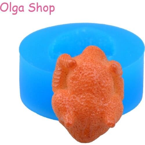 DYL381 28.6mm Cooked Turkey Silicone Mold - Oven Safe Mold Cake Decorating, Fondant, Gum Paste, Chocolate, Resin, Cookie Biscuit