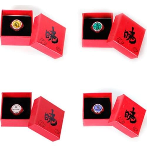 Naruto Shippuden Action Figure Animal Figurine Akatsuki Itachi Pain Ring Surrounding 4.5CM Metal Modle Gift Figma Favorites