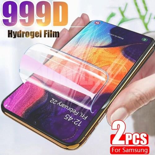 2PCS Full Cover Hydrogel Film Screen Protector For Samsung Galaxy A51 A50 A20 A30S A70 A71 M51 M31S M21 A31 A10 A20E Soft Film