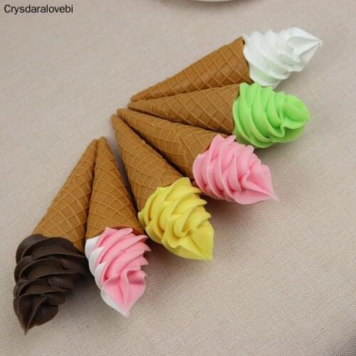 Simulated ice cream model fake ice cream cold food dessert photo props kids play toys