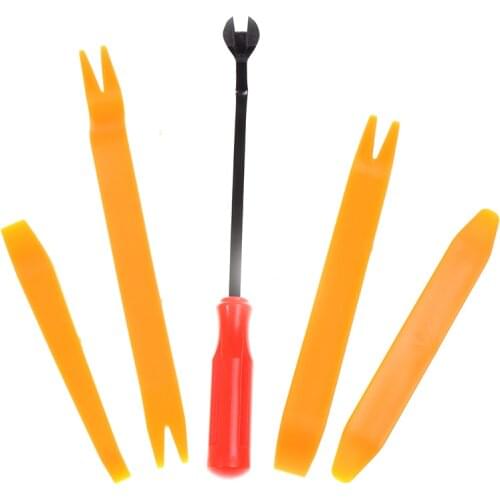Car Panel Dash Removal Tool Automobile Nail Puller Radio Audio Panel Door Repairing Clip Trim Removal Pry Repair Tools Plastic