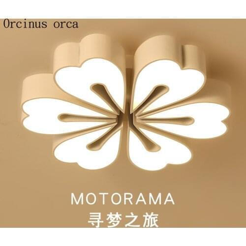 Nordic creative personality circular ultra-thin LED ceiling lamp bedroom modern minimalist remote control ceiling lamp