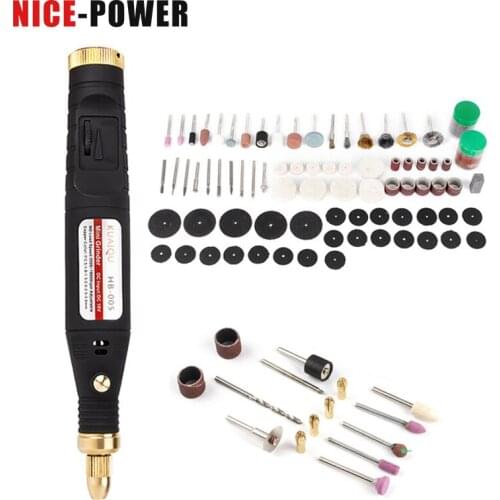 Mini Drill Electric Carving Pen Variable Speed Drill Rotary Tools Kit Engraver Pen for Grinding Polishing＋100pcs Parts