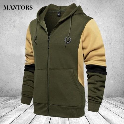 Amygreen Jacket Men Fashion Oversized Zipper Coats 2021 Autumn Patchwork Loose Outerwear Hoodies Cardigans Jackets Plus Size