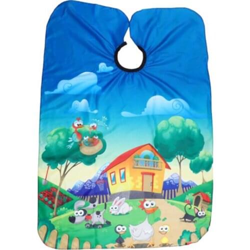 1pc Children Barber Cape Cartoon Hairdressing Hair Cutting Salon Gown Salon Apron Cape Hairdresser Barber Apron Barber Gown