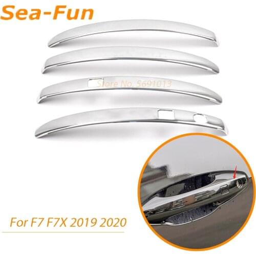 For Haval F7 F7X 2019 2020 Door Handle Cover Trim Sticker Protection Decoration Frame Exterior Accessories Car Styling