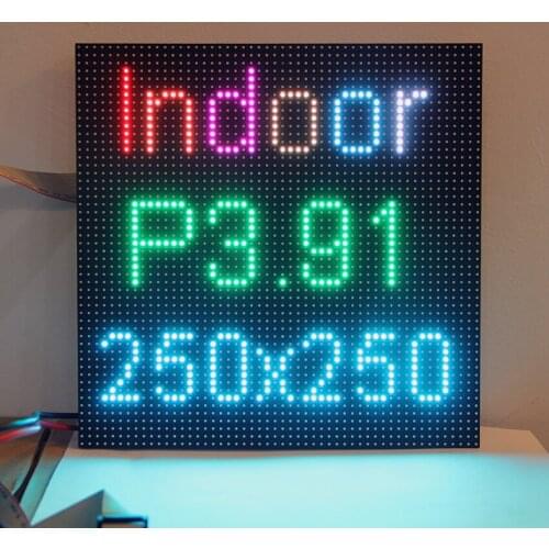 Kaler IndoorP3.91 Outdoor full color LED display module, P3.91 LED display panel 250x250mm pictures screen video