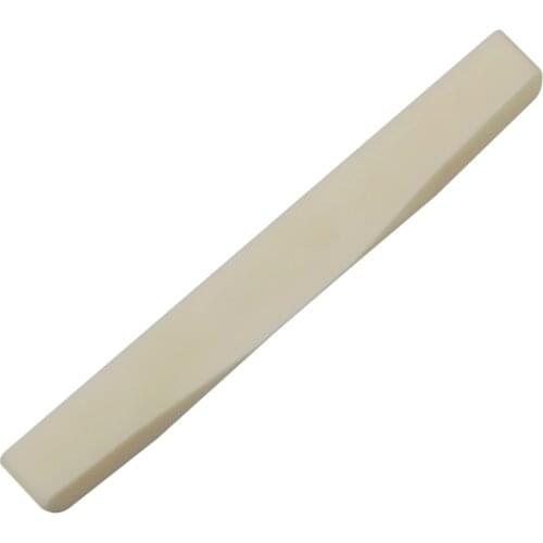 Natural Cattle Bone Bridge Saddle for Acoustic Guitar Parts Accessories For Providing Better Tone 75mm Portable White