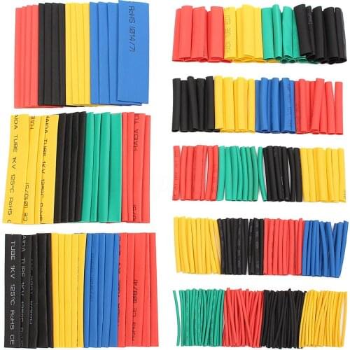 Wholesales item 328Pcs Car Electrical Cable Heat Shrink Tube Tubing Wrap Sleeve Assortment