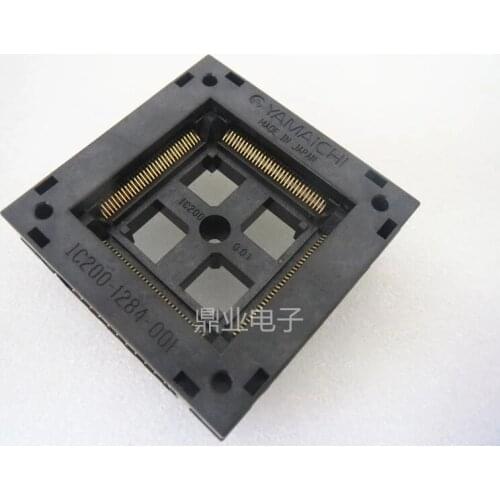 Original YAMAICHI Ic120-1284-001 IC Test Seat Burning Programmer QFP128 0.8mm Socket Adapter