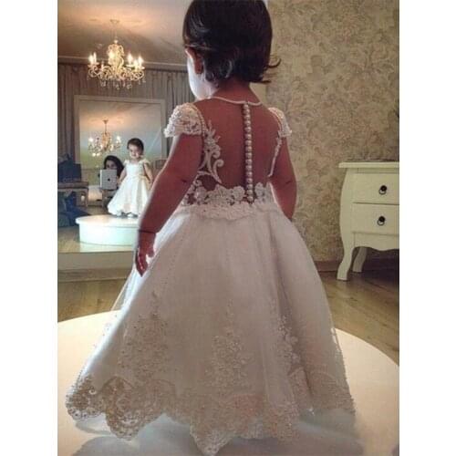 Flower Girl Dresses For Weddings Vestidos Daminha Girls Lace First Communion Dresses For Girls