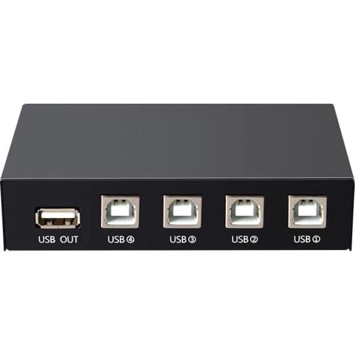 4 Ports USB2.0 Splitter 4 In 1 Out HUB Manua Sharing Device Switch BoxSwitcher Adapter For PC computer Scanner Printer