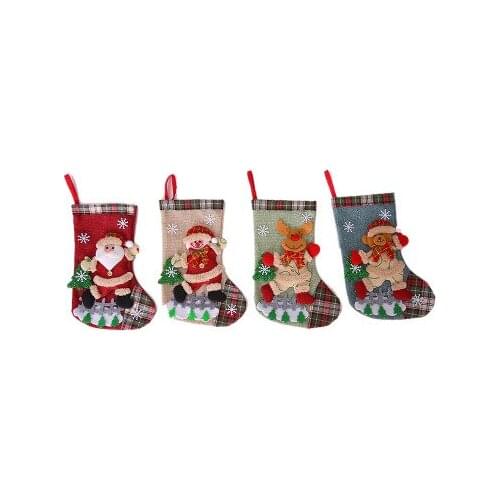 Christmas Decorations/Small Boots Pendant/Plush Christmas Stocking Pendant/Christmas Gift Bag/ChristmasTree Ornaments