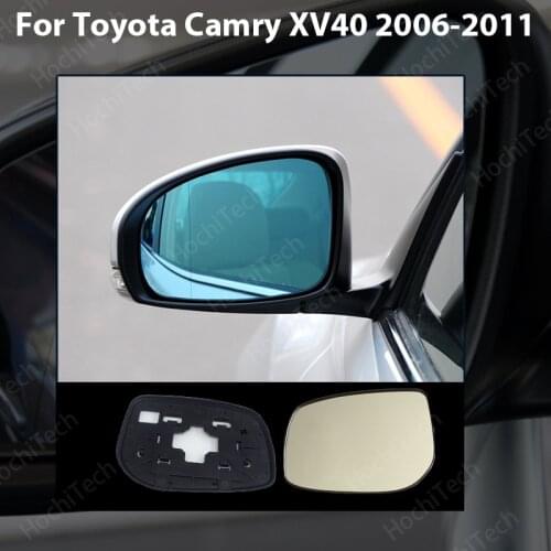 Wide Angle Exterior Left & Right Side view Rearview Heated Mirror Glass For Toyota Camry XV40 2006-2011