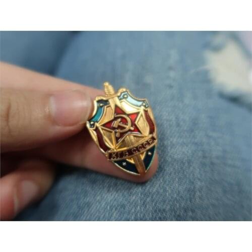 CCCP USSR NKVD Military Badge of Victory of the KGB Metal Red Star Collection Pins World War II