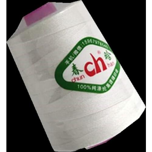 190g 20S/3 High Speed Sewing Machine Thread Polyester Thread Black Natural White 3 Strands Thick Thread