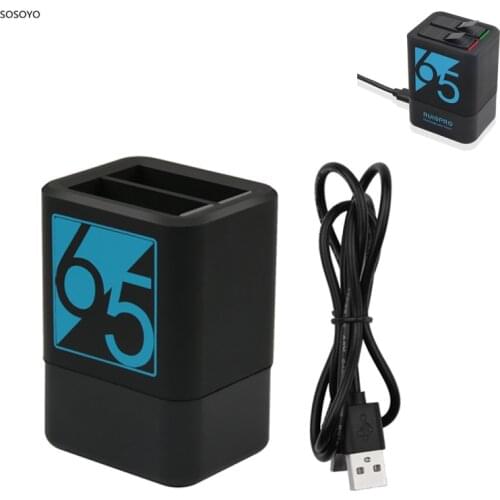 Battery Charger Dual Slots charger USB Battery Storage Box Type-C Interface For GoPro Hero 5 6 7 Black Sport Camera Accessories