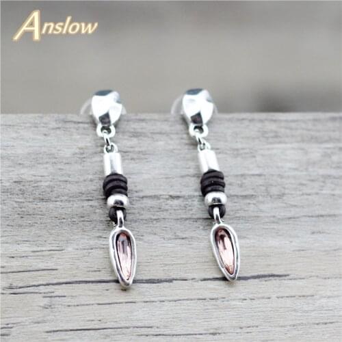 Anslow Fashion Jewelry Retro Vintage Bijoux Charms Coffee Beans Drop Earrings For Women Lady Female Wedding Party Gift LOW0010AE