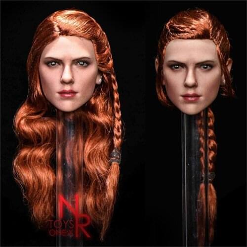 1/6th NRTOYS NR30 Version 7.0 Beautiful Long Hair Model Women Head Sculpture For Usual 12inch Female Body Doll Collectable