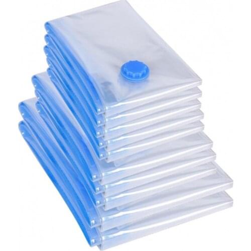 20Pcs FoldableTransparent Clothes Organizer Compressed Travel Bags Frames And Display Items Various Size Vacuum Seal Storage