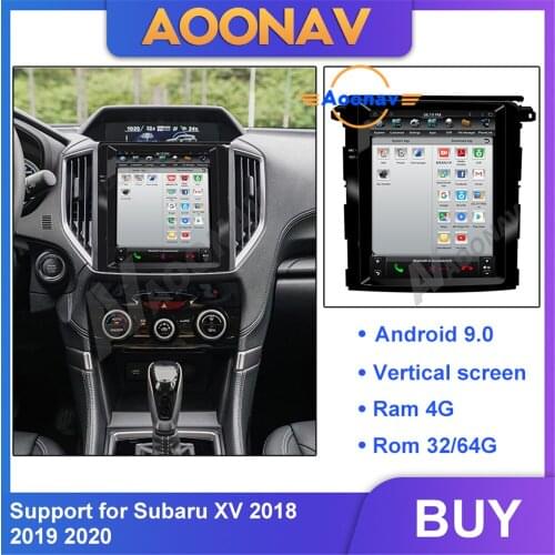 2din android car radio multimedia player for Subaru Forester XV 2018-2020 car autoradio vertical screen GPS navigation