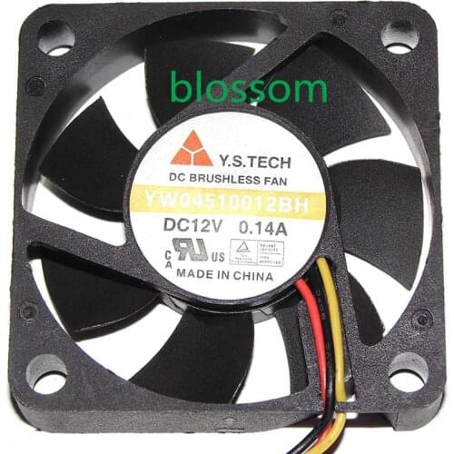 454510mm YW04510012BH 12V 0.14A 3Wire Cooling Fan