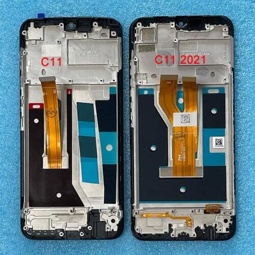 6.5" Original For Oppo Realme C11 2021 RMX3231 LCD Display Screen Touch Panel Digitizer For Realme C11 RMX2185 LCD Frame
