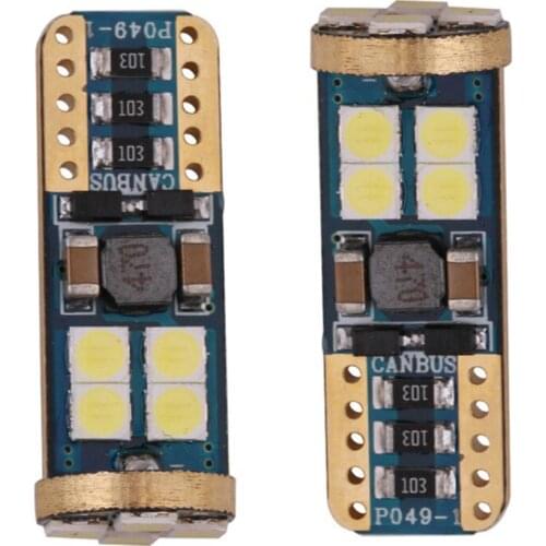 2PCS Automobile Instrument Lamp T10 Reading Lamp LED Wide Lamp 3030 CANBUS Manufacturer Direct Sale Wholesale Clearance Lights