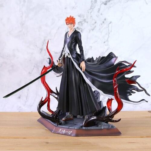 Bleach Ichigo Kurosaki Hollow Mask Ver. GK Statue Figure Collectible Japanese Anime Model Toy Doll