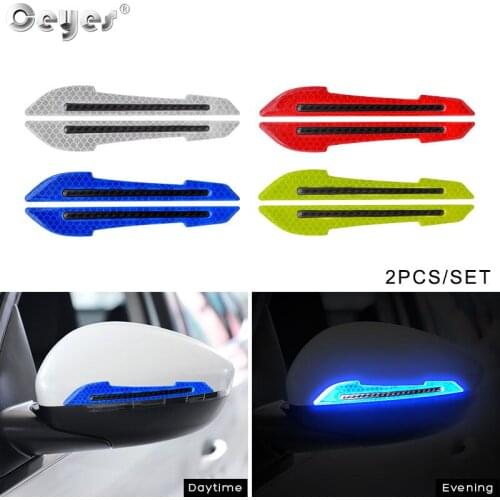 Ceyes Car Styling Warning Safety Reflective Sticker Auto Bumper Body Wheel Reflector Strips Secure Decals Decoration Accessories