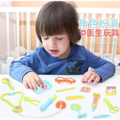 Doctor Toys for Children Set Simulation Medical Equipment Stethoscope Children Play Storage Box Gift