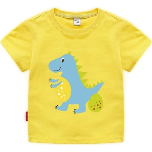 Boys T-shirt Summer Fashion Childrens Short-sleeved T-shirt Cartoon Pure Cotton Clothes Childrens Clothing Boy Clothes