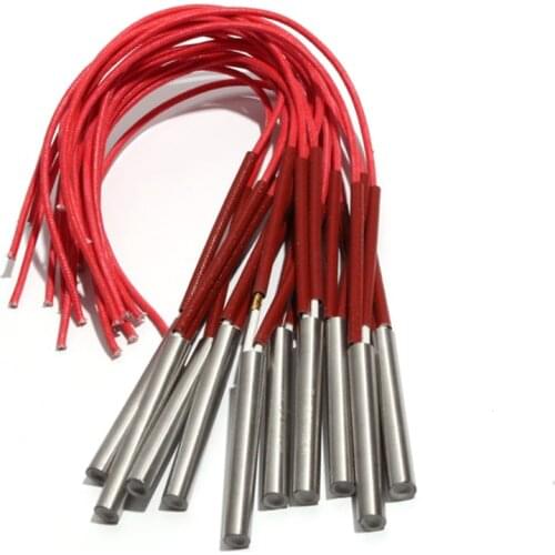 10PCS 12mm 62~75mm 201SUS Cartridge Heaters 110/220/380V 180/190/200/210/220W Single Head Dual Heating Tube Resistance Part