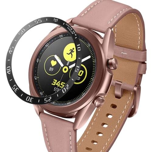 Ring Styling Frame Case For Samsung Galaxy Watch 3 41/45mm Bracelet Stainless Steel Cover Anti-scratch Protection