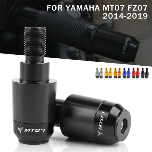 Motorcycle Handlebar Caps Grips Ends For Yamaha MT07 MT 07 FZ07 FZ 07 2014 2015 2016 2017 2018 2019 Handle Bar Ends Cap Grip End