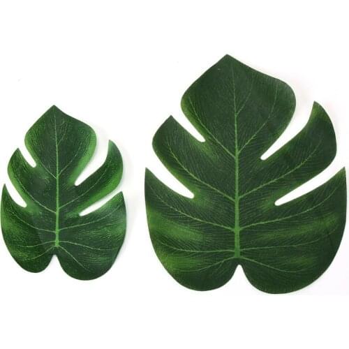 12Pcs/Lot Hot Sale Artificial Tropical Palm Leaves for Hawaiian Theme Party Decorations Home Garden decoration