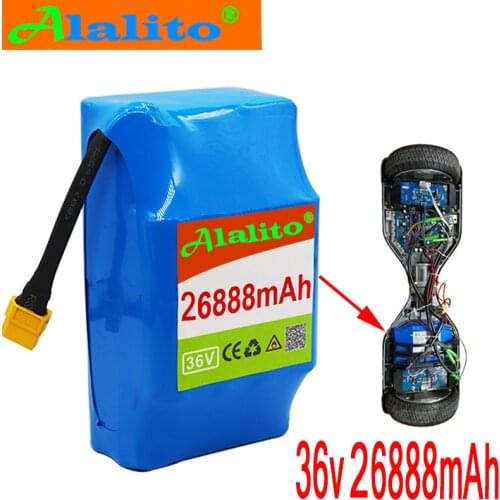 36V Superior lithium-ion rechargeable battery 26888mAh 26.88AH lithium-ion battery for electric self-suction hoverboard unicycle