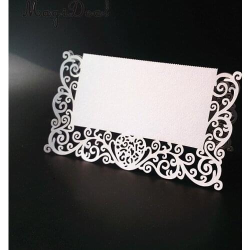 MagiDeal 25pcs Table Name Place Cards for Wedding Party Favor Decor Guest Place Cards Favors Wedding Decoration Party Supplies